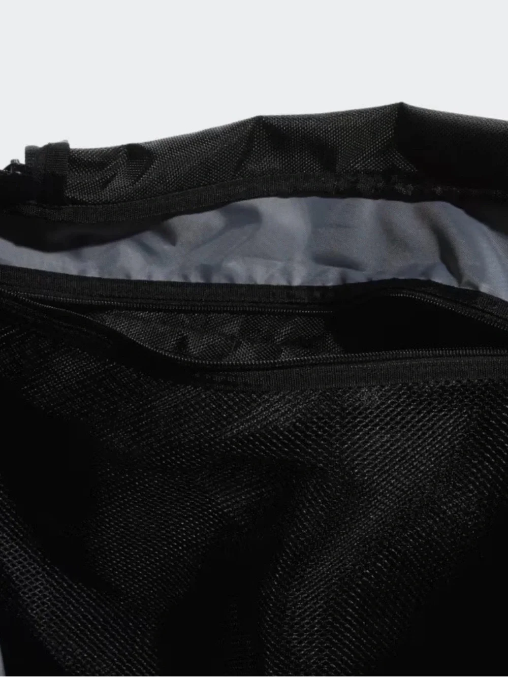 adidas Black Duffel with White Logo
